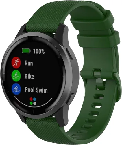 Miniatura 2 de Correas de reloj Garmin Vivoactive 4 de 1.77 pulgadas, bandas de silicona de 0.866 pulgadas para Galaxy Watch 3 de 1.772 pulgadas/Galaxy Watch 1.811