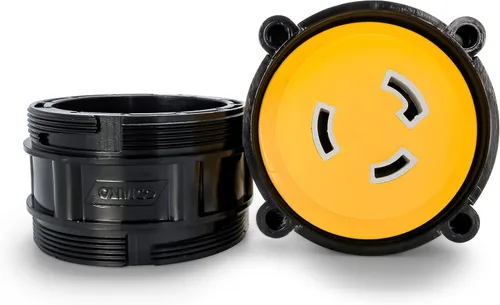 Miniatura 3 de Camco PowerGrip - Adaptador eléctrico de 12 pulgadas, extremo de bloqueo macho de 50 amperios a extremo de bloqueo hembra de 30 amperios (55625)