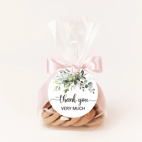 Miniatura 2 de 50 etiquetas de regalo con texto en inglés "Thank you" para bodas, despedidas de soltera, cumpleaños, fiestas, baby showers, redondas de 2 pulgadas