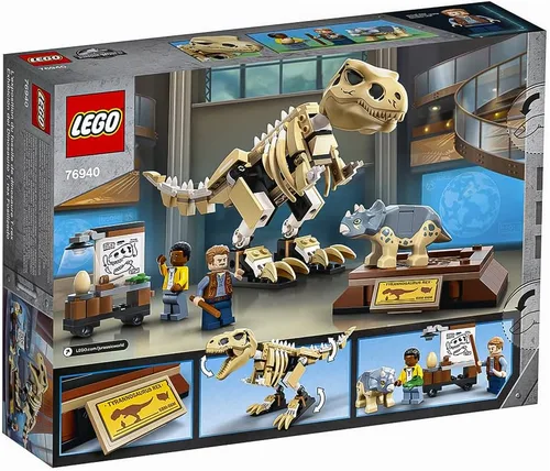 Miniatura 9 de LEGO Jurassic World T. rex Dinosaur Fossil Exhibition 76940 Kit de construcción; juego de juguete genial para niños; nuevo 2021 (198 piezas)