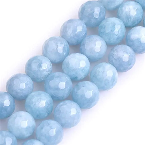 Miniatura 40 de GEM-Inside - Cuentas sueltas de cornalina roja naranja facetada de 0.236 pulgadas (0.236 in), cuentas de energía natural para hacer joyas, redondas