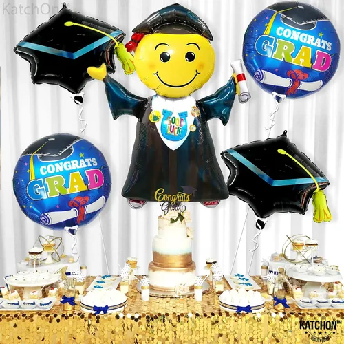 Miniatura 5 de KatchOn, Globos de graduación de salto 2026 – Grandes, 40 pulgadas Globo de graduación de felicitaciones Decoraciones de graduación de jardín