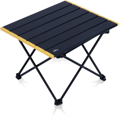 Miniatura 18 de iClimb Mesa plegable de camping compacta ultraligera con bolsa de transporte (plata - L)