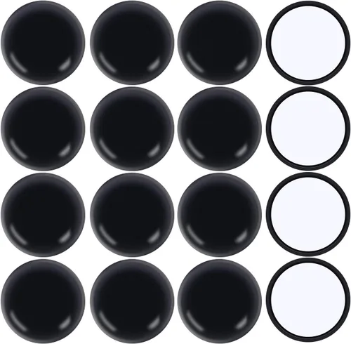 Miniatura 18 de Ezprotekt Paquete de 40 deslizadores de muebles autoadhesivos para alfombras, almohadillas redondas autoadhesivas de 1-1/8 pulgadas, almohadillas