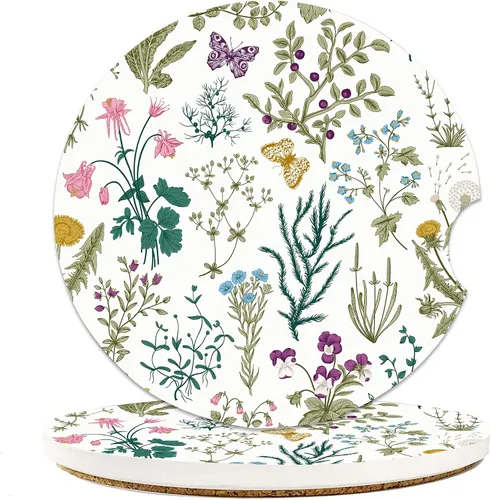 Miniatura 10 de Posavasos para Portavasos de Coche con Mandala Bohemio, Paquete de 2 Posavasos para Coche, Accesorios Interiores Estéticos para Hombres y Mujeres