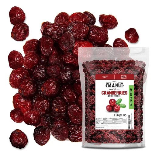 Miniatura 14 de Arándanos secos originales de 4 libras (64 onzas), probado por lotes, sin gluten y maní Bolsa resellable Alto en antioxidantes Ideal