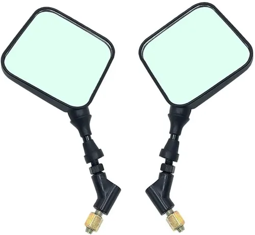Earlyred - Espejos retrovisores para motocicleta de doble uso, espejos laterales compatibles con Suzuki DRZ400 DR650 DR650S DR 650 500 400 370 350