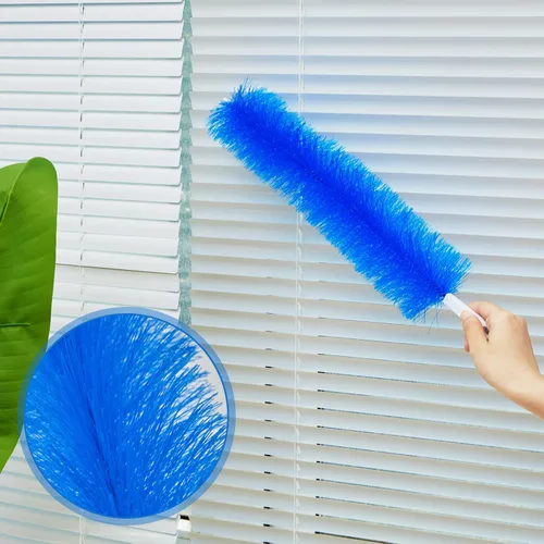 Miniatura 3 de Sliner 4 piezas de cepillo de limpieza de ventilador flexible, limpiador de plumero reutilizable de telaraña, removedor de suciedad de cabeza