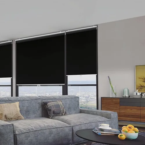 Miniatura 2 de AOSKY Persianas enrollables opacas para ventanas, sin cordones, para oscurecer la habitación, con aislamiento térmico, fácil de instalar