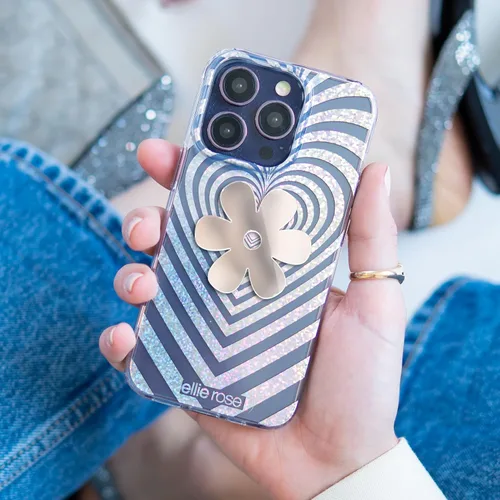 Miniatura 2 de Ellie Rose Calcomanía de espejo para teléfono inteligente, adhesivo adhesivo para teléfono (flor)