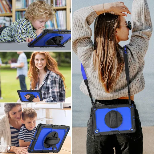 Miniatura 9 de HXCASEAC Funda para Samsung Galaxy Tab A8 de 10.5 pulgadas, protectora con protector de pantalla, correa de mano, soporte para bolígrafo, resistente