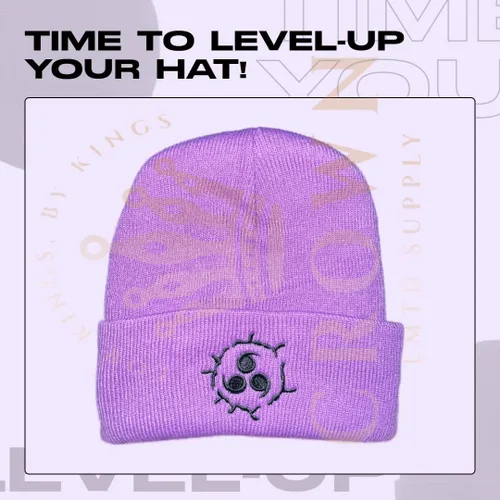 Miniatura 7 de Gorro de invierno de anime para hombres y mujeres, gorro de punto con puños, cómodo y suave, bordado de anime