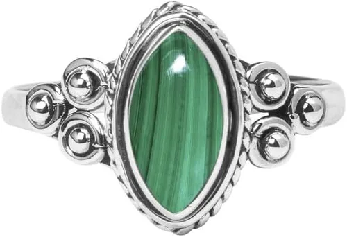 Miniatura 2 de Anillo de piedras preciosas, anillo de plata de ley 925 para mujeres y niñas, joyería hecha a mano, regalos de Navidad, tamaño de EE. UU