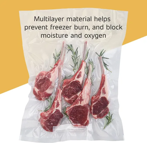 Miniatura 4 de FoodSaver Bolsas selladoras al vacío de alta calidad, paquete variado de 30 unidades, perfectas para almacenamiento en congelador y despensa