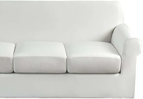 Miniatura 53 de Fundas elásticas para sofá de 1/2/3 cojines, funda estampada con fundas de cojín de asiento separadas, fundas de sofá lavables, protector de muebles