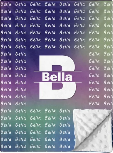 Miniatura 16 de Dyoart Manta personalizada con nombre de bebé, súper suave y cómoda para recién nacidos, mantas personalizadas con nombre, regalos personalizados 14