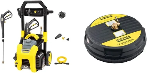 Karcher K1800PS 1800 PSI 1.2 GPM TruPressure Lavadora a presión eléctrica y limpiador de superficie universal de 15 pulgadas
