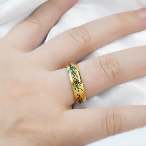 Miniatura 5 de El Señor de los Anillos Anillo de Poder para Hombres y Mujeres Fidget Anillo para Hombres
