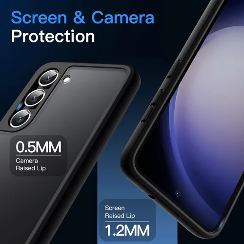 Miniatura 6 de JETech Funda mate para Samsung Galaxy S23+ / S23 Plus 5G de 6.6 pulgadas, funda protectora delgada translúcida esmerilada para teléfono, antihuellas