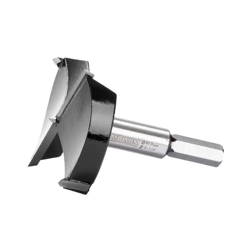 Miniatura 59 de Mollom Broca Forstner de 1/4" (6.3 mm) para carpintería precisa con un grosor de carburo YG8 duradero de 0.063 in, esta herramienta de corte