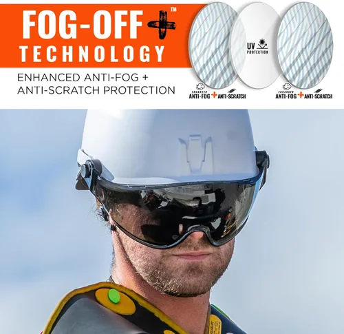 Miniatura 4 de Ergodyne Skullerz 8991 - Visera para casco de seguridad, antiniebla Humo antivaho