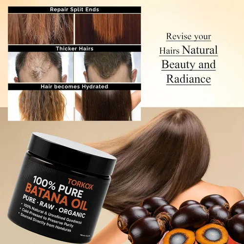 Miniatura 4 de Aceite de batana orgánico para el crecimiento del cabello de Honduras 100% crudo, sin refinar, puro Brillo de cabello para el cuidado del cuero