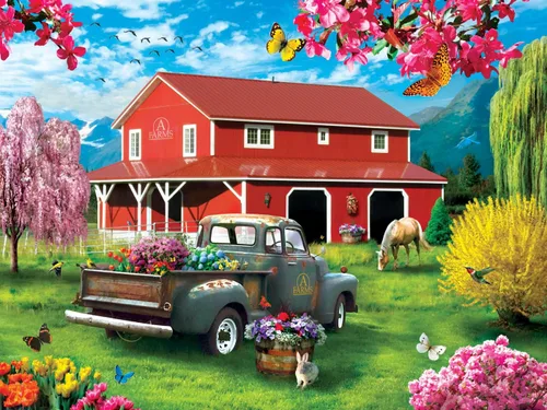 Miniatura 2 de MasterPieces Rompecabezas de 750 piezas para adultos, familia o jóvenes, A Farm's Alive - 18 x 24 pulgadas