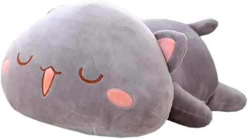 Miniatura 11 de Juguete de peluche con forma de animales, cojín de peluche con forma de gato para niñas