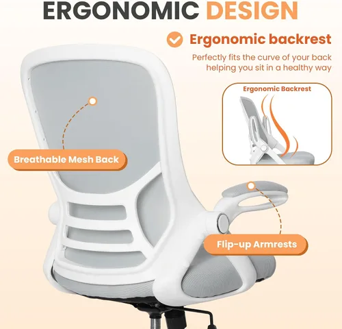 Miniatura 5 de HYLONE Silla de Dibujo Técnico Alta para Oficina, Taburete Ergonómico para Escritorio de Pie, Silla de Dibujo Técnico Ajustable, Silla de Oficina