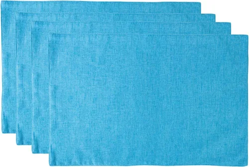 Miniatura 15 de Fennco Styles Classic Woven Textile - Manteles individuales decorativos de 12 x 18 pulgadas, juego de 4 manteles individuales de mesa color crudo