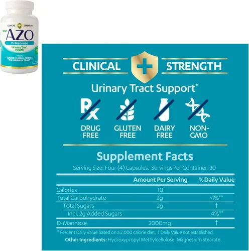Miniatura 4 de AZO Cranberry Pro Suplemento para la salud del tracto urinario 600 mg PACRAN, 1 porción = más de 1 vaso de jugo de arándano 100 CT + D Manosa Salud