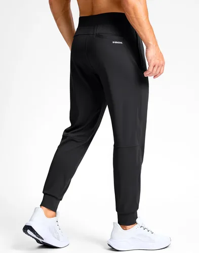 Miniatura 3 de G Gradual Pantalones deportivos de golf para hombre con bolsillos con cremallera, pantalones elásticos ajustados para correr, trabajo y correr