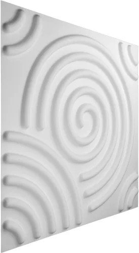 Miniatura 3 de Ekena Millwork WP20X20SPWH 19 5/8 pulgadas de ancho x 19 5/8 pulgadas de alto en espiral EnduraWall decorativo 3D Panel de pared cubre 2.67 pies