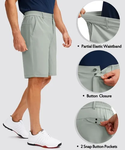 Miniatura 4 de G Gradual Men's Golf Shorts with 5 Pockets 9" Light Weight Stretch Quick Dry Casual Dress Work Shorts for Men