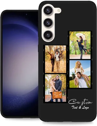 Miniatura 28 de Funda personalizada para Samsung Galaxy S23 Ultra con nombre de foto y texto - Funda suave y fina para teléfono móvil S 23 Ultra (negra) de 6.8