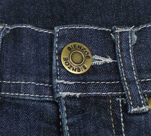 Miniatura 4 de Bienzoe Pantalones cortos de mezclilla para niñas pantalones cortos elásticos de cintura baja para niños, para usar todo el día, perfectos