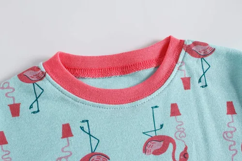 Miniatura 5 de KikizYe - Conjunto de pijama de manga corta para niñas pequeñas, 100% algodón