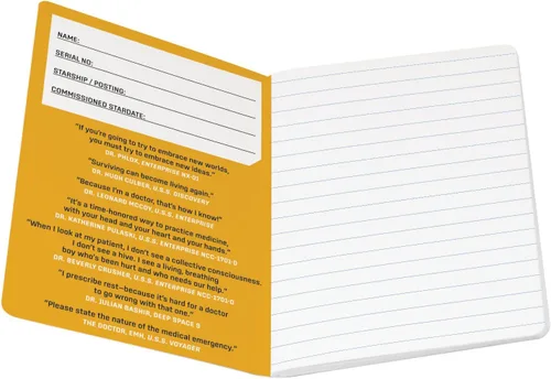 Miniatura 2 de Cuaderno médico de Star Trek, mini cuaderno tamaño pasaporte