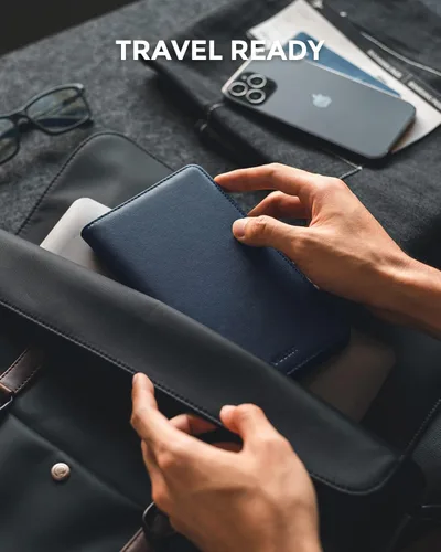 Miniatura 5 de VULKIT Cartera Portapasaportes con Bloqueo RFID, Cartera de Viaje para Hombre y Mujer