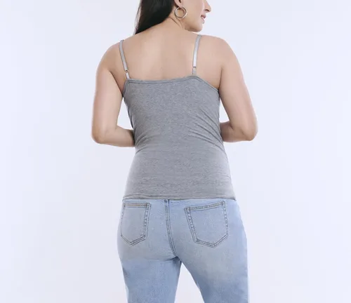 Miniatura 43 de Motherhood Maternity Camiseta sin mangas de lactancia con clip para mujer con correas ajustables y brasier integrado para lactancia materna