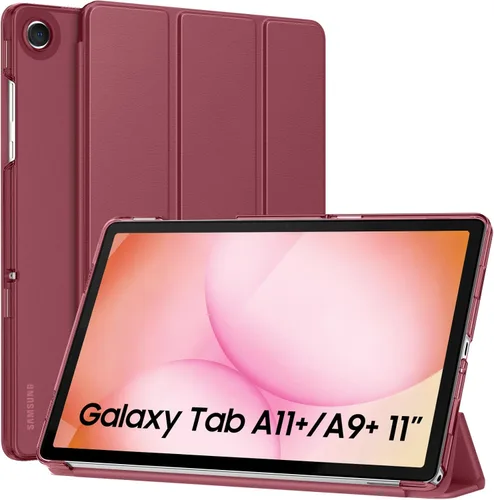 Miniatura 11 de MoKo Funda para Galaxy Tab A9+/A9 Plus de 11 pulgadas 2023, Funda Protectora Inteligente Delgada con Soporte y Carcasa Trasera Translúcida de PC