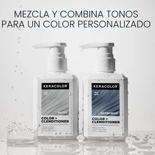 Miniatura 9 de Keracolor Color + Clenditioner 3-in-1 Color-Depositing Conditioner, Gently Cleanses & Conditions, Semi-Permanent Hair Color, 23 Shades, 12 Fl Oz