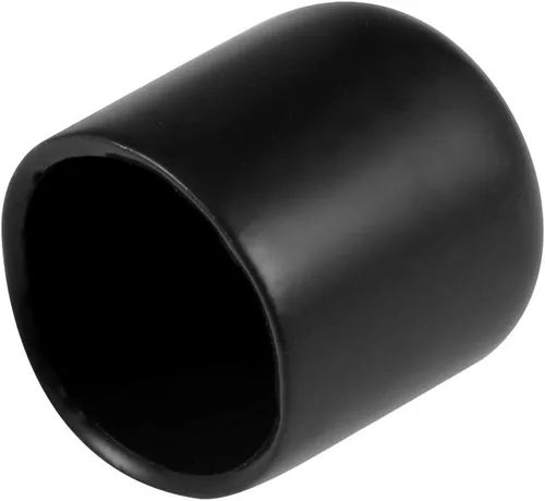 Miniatura 8 de uxcell 25 tapas de goma de 0.787 in de vinilo de identificación redonda tapa tapa de rosca de tornillo protectores negro