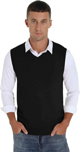 Miniatura 4 de Sailwind Suéter sin mangas con cuello en V y mezcla de lana para hombre
