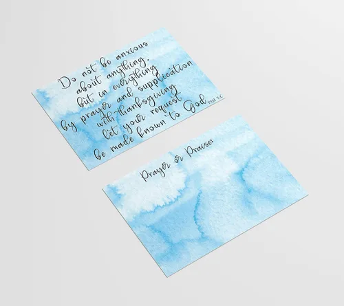 Miniatura 5 de Red Door Inspirations Tarjetas de solicitud de oración y alabanza de 3 x 4 pulgadas, paquete de 50 unidades, fabricadas en los Estados Unidos