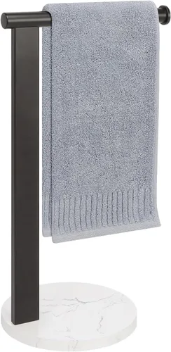 Miniatura 10 de Soporte para toallas de mano para baño, toallero de mano en forma de L, toallero de cocina, organizador de encimera, material de acero inoxidable