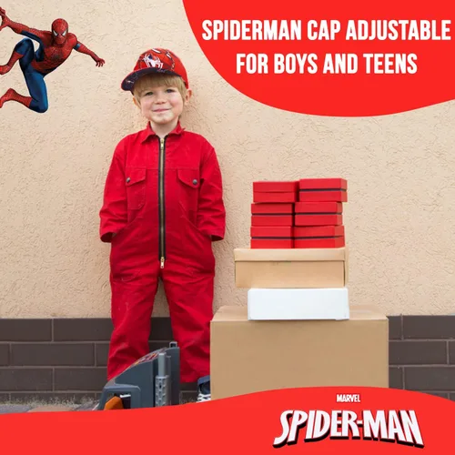 Miniatura 3 de Marvel Spiderman Hat for Boys, Breathable Spiderman Baseball Cap for Toddlers, Boys Ages 3-9