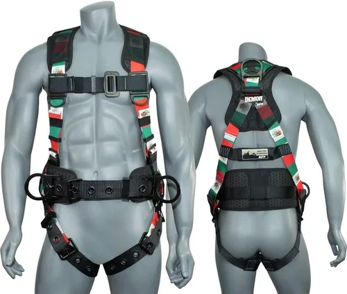 Miniatura 37 de Kit de arnés de protección contra caídas cómodo AFP Demon – Arnés de seguridad de cuerpo completo OSHA/ANSI PPE para trabajo de construcción