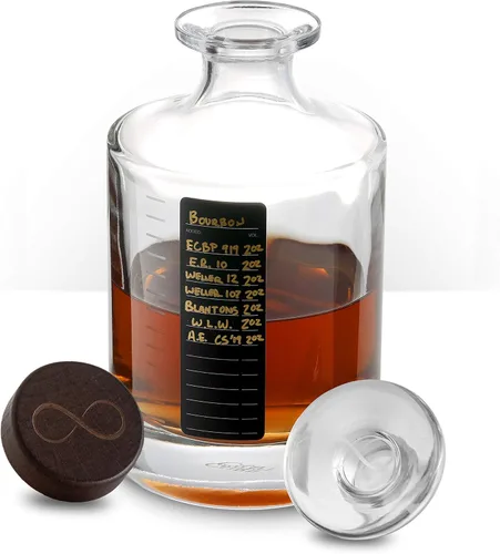 Miniatura 3 de Whisky Infinity Decanter - Botella de whisky y licor de vidrio Cairn Craft y tapón (capacidad de 1 litro con marcas de 2 onzas)