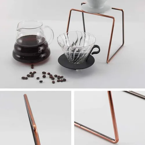 Miniatura 3 de Cabilock Soporte para filtro de café, soporte para gotero, accesorio reutilizable para gotero de café